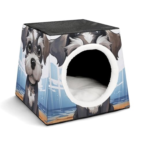Capsule spatiale pour chat d'intérieur niche chaude design salon petits chiens - 2
