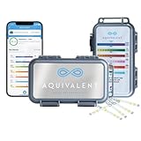 Aquivalent Advanced Pool & Hot Tub Test Strips with AI-Powered Mobile App - All-in-One Water Test Kit for Pools, Spas, and Above Ground Pool Accessories (Starter kit)