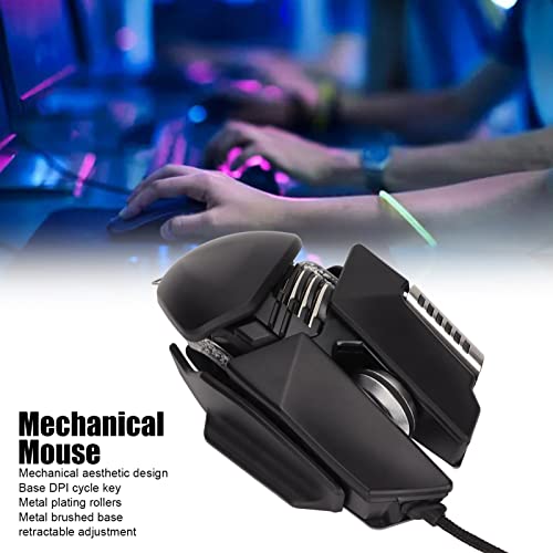 Souris de jeu effet d'eclairage refroidi a l'eau rvb fockety avec base metallique - 2