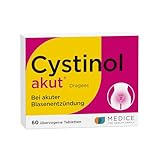 Cystinol akut 60 Dragees - bei Blasenentzündung & Harnwegsinfektion - akut & antibakteriell - pflanzlich - ohne Antibiotika