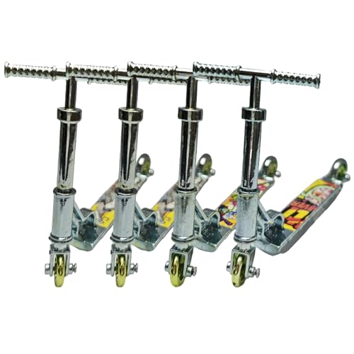 JRYGAC 4er-Set Mini Scooter & Finger Skateboard - Kinder Toy Set...