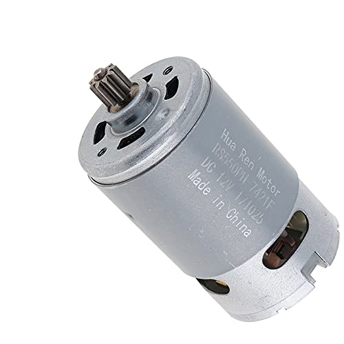Dc Motor,Motor De Corriente Continua Motor 9/11/12 Dientes 1 2V 16.8V 21V 25V DC Caja de engranajes de torsión alta de dos velocidades del motor Cover