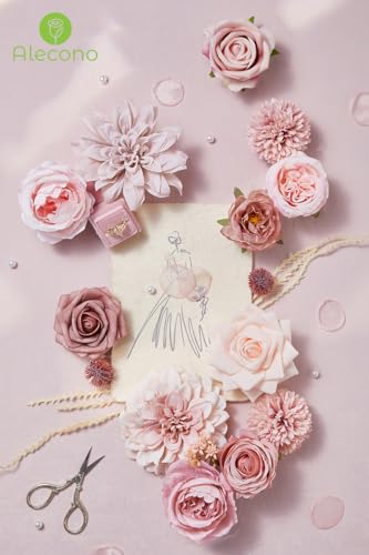 Aleconoartificialflowersdustypinksilkfakeflowersfordiyweddingbridalbouquetsweddingcakeflowersfortablecenterpiecesbabyshowerbirthdaypartyhomedecorations Urban Country Home Decor Alecono artificial flowers dusty pink silk fake flowers for diy wedding bridal bouquets wedding cake flowers for table centerpieces baby shower birthday party home decorations urban country home decor