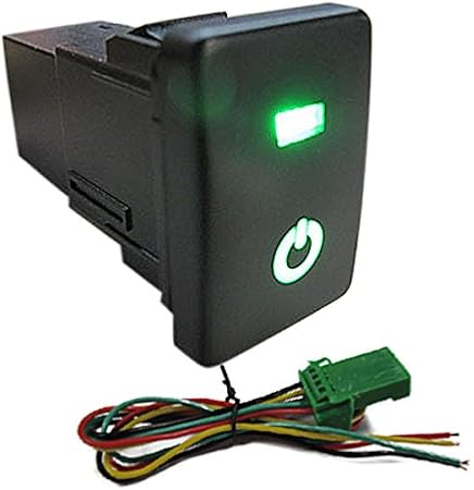 Amazon Ledポジション On Offスイッチ トヨタ スズキ ダイハツ車 汎用 電源マーク入り グリーン 緑 ａタイプ 2 33x22 5mm プッシュ式スイッチ プリウス アクア アルファード カムリ ウイッシュ ワゴンr 等に クリアランスランプ 車 バイク