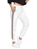 pantalon rayas azul y blanco Cierre: Cintura elástica. DIDK Mujer Pantalones de chándal con Cintura elástica y Bolsillos, Pantalones Deportivos Largos de Rayas