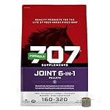Formula 707 Joint 6in1 Equine Supplement 20 lb Bag – Support for Joint Integrity and Inflammatory Response in Horses – Green-Lipped Mussel, MSM, Glucosamine, Chondroitin & Collagen