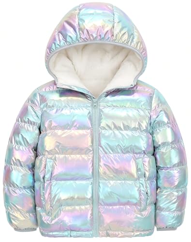 Image of Lovekider 4-12 Years Girls Hooded Puffer Jacket Warmth Padded Winter Coat