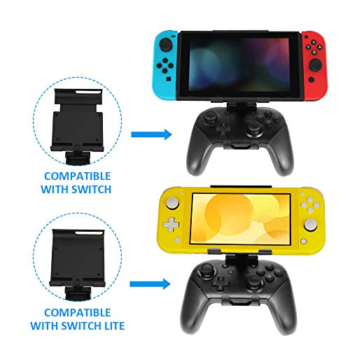Cucudy Controlador de jogo Mount-Clip Holder Compatível com Nintendo Switch Pro Controller Gamepad B