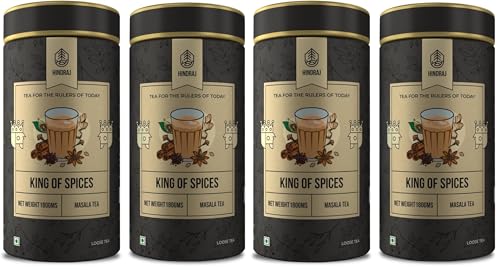 Image of Hindraj King of Spices Masala Masala Tea Loose Leaves 360 g (2 180 g) Authentic Indian Masala Chai Immunity Boosting, Strong & Spicy, 100% Natural Ingredients (Pack of 2)