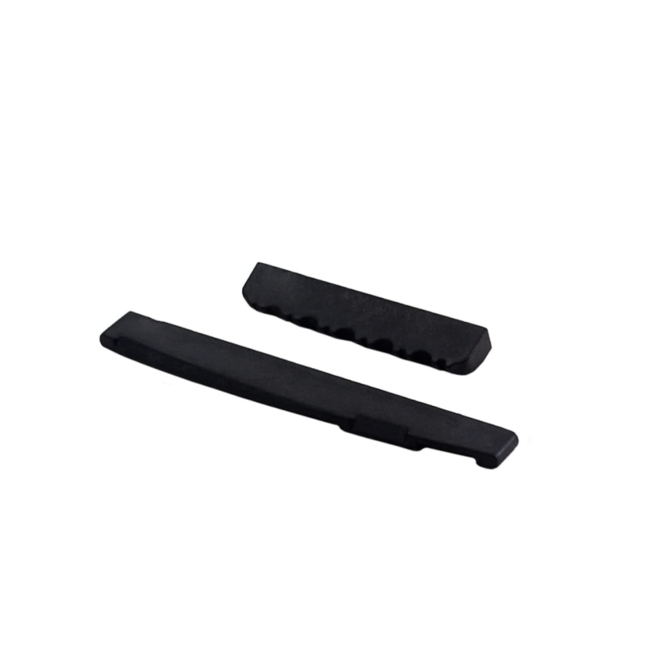 VICASKY Bone Saddle and Nut Kit Upper and Lower Pillows for Acoustic Guitar Black Guitar Nut Replacement Enhance Sound Quality Gl703
