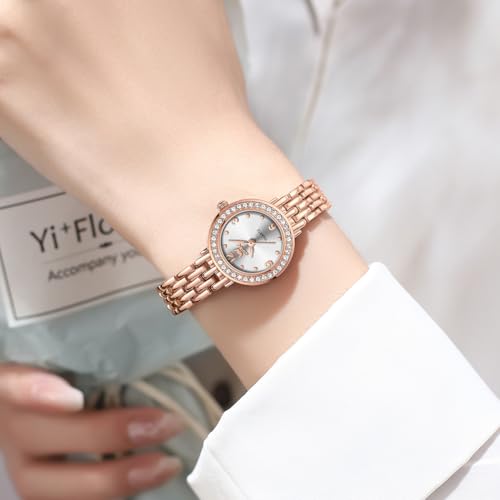 Image of OPK Wacthes for Women Bracelet Dress Easy to Read Stainless Steel Ladies Watches for Female Small Watch Waterproof Luminous Date