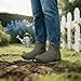 Showave Ankle Rain Boots Men Insulated Rubber Boots For Men Garden Waterproof Boot Mud Lightweight Booties For Farming Fishing Outdoor(Olive,Size 12)