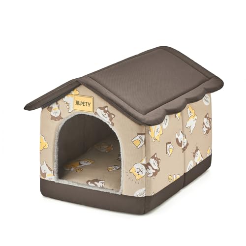 Jiupety Dog House Indoor, 2XL Size Indoor Dog House for Large Dog, Warm Cave Sleeping Nest Bed for Cats and Dogs, Brown by Jiupety - Used condition - US$45.30