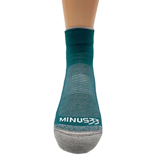 Image of USA Made - Microweight Cushion Ankle Socks - Trail Running Socks - Merino Wool - Mountain Heritage