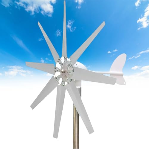 Windkraftanlage, 3000-W-Windkraftanlage – Kompaktes 12-V-Heimwindmühlen- und Solar-Hybrid-Kraftwerk für effiziente, erneuerbare Energielösungen, nachhaltige Energiequelle für netzunabhängige