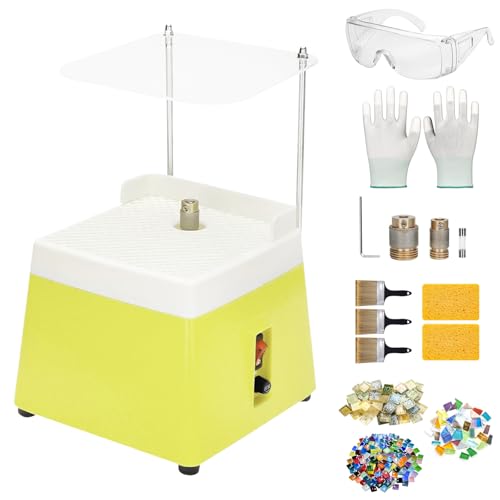 10 Best Professional Stained Glass Grinder for Precise Crafting and Shaping Stained Glass Grinder, 4200r/Min Glass Grinder For Stained Glass, 110V 65W 5/8” & 1” Diamond Grinder Bits, Portable Stain Glass Tools for Glass Processing Arts, Decoration