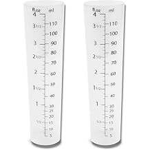 ACCUPOUR 4oz 110 mL Graduated Cylinder - Heat Resistant & Chemical Resistant, Multipurpose Measuring Cylinder, Measurements in Milliliters mL and Fluid Ounces Fl Oz 2 Pack