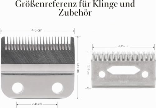 2 Set Stagger Zahnhaarschneidemaschine Klingen für Wahl Clippers Wahl 5-Star Senior Magic Clip kompatibel mit 8148, 8504, 1919, 2241, 2240, 8591