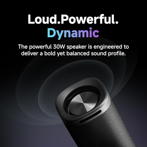 Image of XIAOMI Sound Outdoor Speaker (Black) | 30W Hi-Quality Speaker with Mic | Upto 12hrs Playback Time | IP67 Waterproof & Type C | Wireless Stereo Pairing