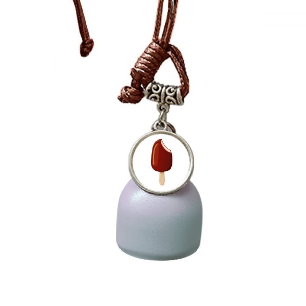 Campana colgante de coche con diseño de chocolate crujiente adorno de espejo retrovisor