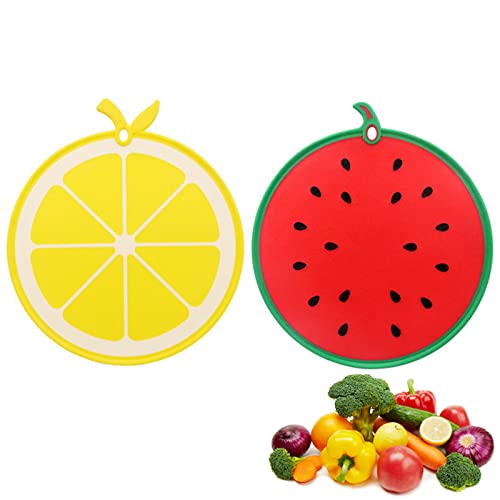 Tabla de Cortar Plástica 2 Piezas con Mango y Ranura miniatura 1