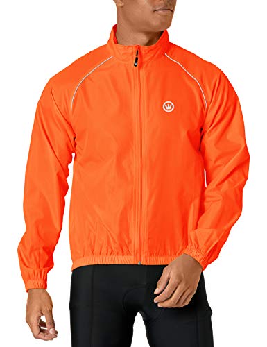 CANARI Men's Solar Flare Wind Shell Jacket, Solar Orange, XX-Large