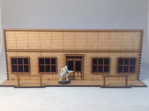 Store Front e Western Building MDF Kit 28mm Terrain Scenery Old West