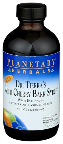 Dr Tierras Wild Cherry Bark Syrup Planetary Herbals 8 oz Liquid