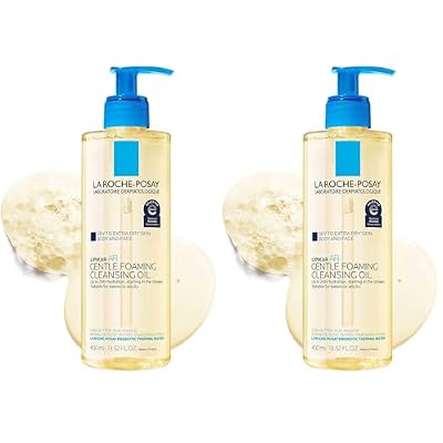 La Roche-Posay Lipikar AP+ Gentle Foaming Cleansing Oil, Gentle Oil Cleanser for Face and Body Formulated with Niacinamide, Long-Lasting 24-hour Hydration, Fragrance-Free & Soap Free