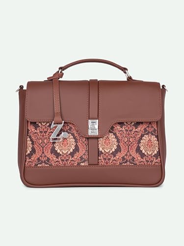 Image of ZOUK | Women's Vegan Leather | Stylish Handbag with Adjustable Strap, Top Handle |