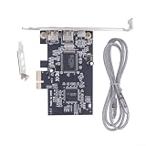 Espansione FireWire IEEE 1394a a 3 porte: aggiunge tre porte 1394A completamente funzionanti, due a 6 pin e 4 pin al PC desktop tramite slot x1, consentendo la connessione senza interruzioni di videocamere DV, dischi rigidi esterni 1394, interfacce audio e altre periferiche FireWire.