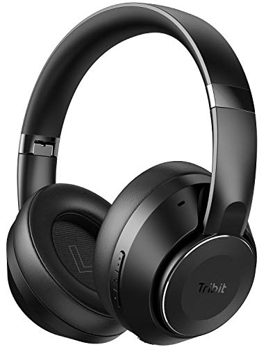 Tribit QuietPlus 78 Active Noise Cancelling Headphones, Bluetooth 5.0 Wireless Headphones Over Ear 35 Hrs Playtime, Deep Bass, Digital Active Noise Cancellation, Foldable Headset for Home, Office