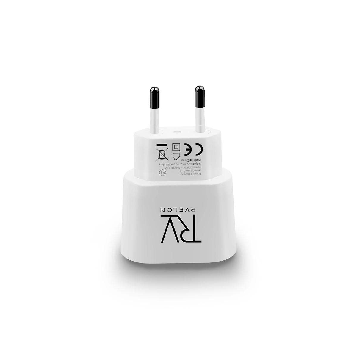 Rvelon Ładowarka 10,5 W USB-A, kompaktowy adapter sieciowy do iPhone, Android, tabletów, technologia szybkiego ładowania