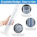 Akamino 4 Packs 500ml Plastic Graduated Cylinder,Transparent Measuring Cylinder Set with Pour Spout, 2-Sided Making Plastic Lab Test Tube for Science Projects, Laboratory Supplies