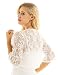Freebily Bolero Mujer Fiesta de Encaje Mangas de Volante Talla Grande Torera...