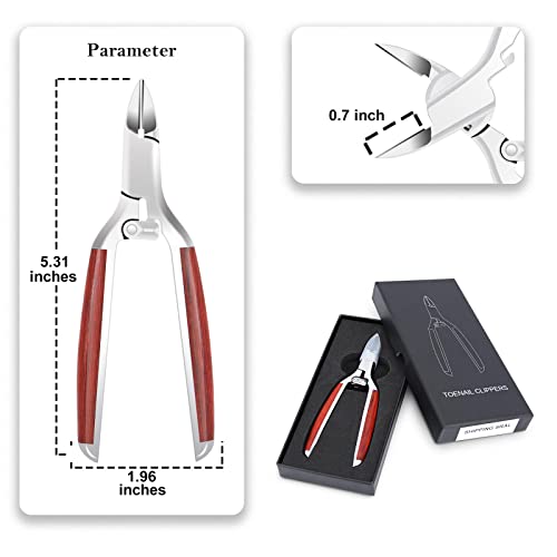 Toe Nail Clipper For Ingrown Or Thick Toenails Moosec Super Sharp Curved Blade Nail Clippers For Thick Nails, Podiatrist Toenail Cutter Professional Pedicure Tool For Men, Women, Seniors #TOP5