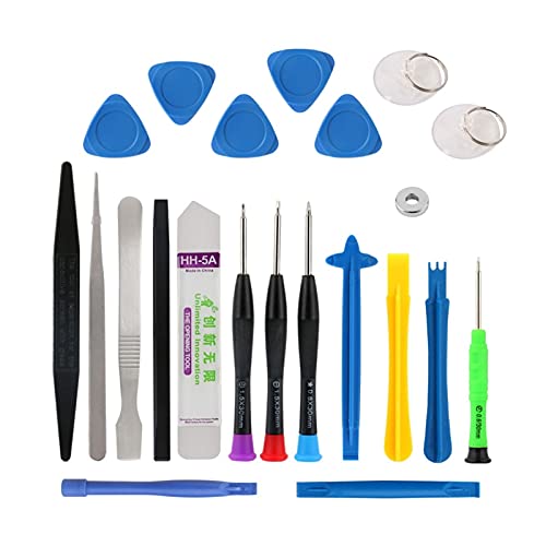 HJTYQS 22-in-1 Smartphone Repair Tool Kit for Apple Android Disassembly Hand Tool Kit Screwdriver Set Crowbar Tweezers