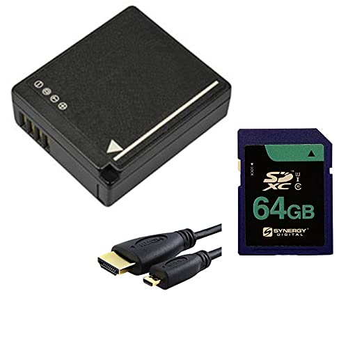 Synergy fW^ANZT[LbgAPanasonic Lumix DMC-GX85 ~[XfW^Jƌ݊:SDDMWBLG10obe[ASY-SD64GB[J[hASDDMWBLG10obe[AHDMI6FMC AV&H