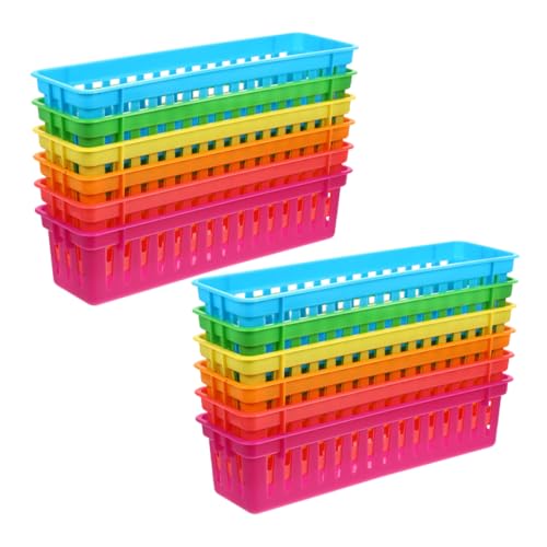 Panier de rangement plastique pour crayons un bureau de classe net - 6