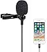 Produktbild Yichuang Lavalier Mikrofon für iPhone, Omnidirektionales Kondensator Lapel Mic Kompatibel mit iPhone X/XS/XR/SE/12/11/8, YouTube TikTok Video Interview(1.5M)