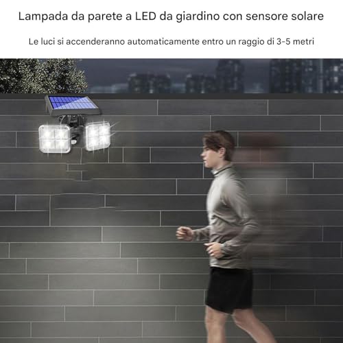 Lumières avec détecteur de mouvement extérieur LED et spot de terrasse