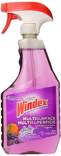 Windex Multi-Surface Cleaner Spray, Lavender & Peach Blossom, 26 oz (Pack Of 2)