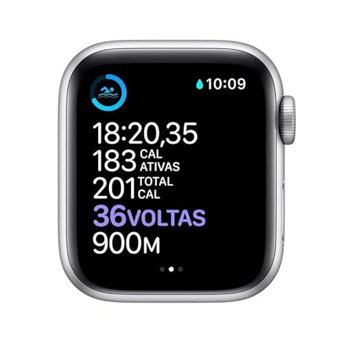 Apple Watch Series 6 Gps, 40 mm, Alumínio Prata, Pulseira Esportiva Branco - Mg283be/a