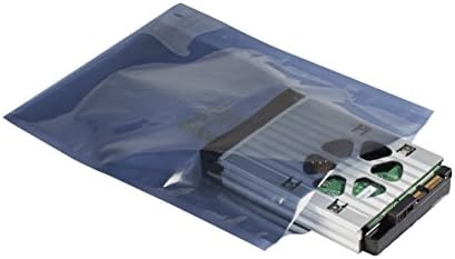 Antistatic Shielding ESD bag, Premium Static Shield Bag, Anti static, Reusable, IC3650-628-2S-10X12IN, Top Open, 3 mil, 10" x 12" (Pack of 100)
