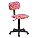 Flash Furniture Multi-Colored Swirl Printed Pink Swivel Task Office Chair