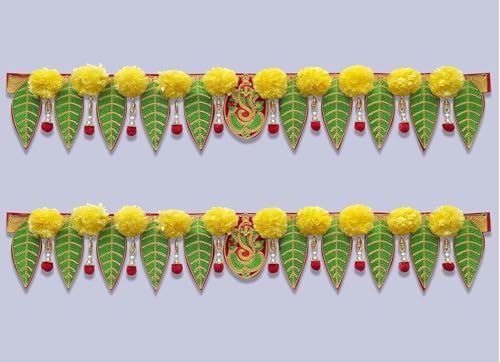 Image of Divyakosh Diwali Decor Bandhanwar (Pack of 2) for Main Door - 38 Inch| Door Hangings for Home Decoration | Toran for Entrance Door Stylish | Artificial Garland for Mandir & Pooja Room |