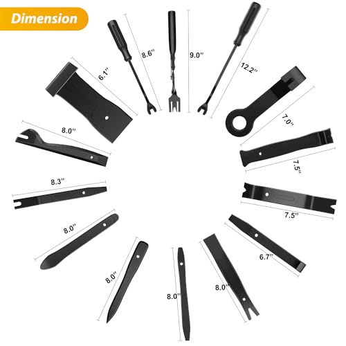Image of GOOACC 88Pcs Trim Removal Tool Auto Push Pin Bumper Retainer Clip Set
