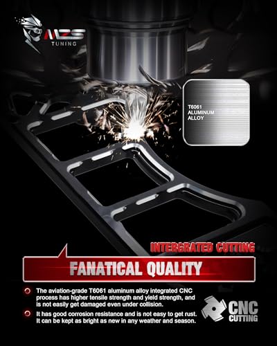 Image of MZS Motorcycle Floorboards Passenger Driver Footboards Wide Foot Pegs Board Pedal Stretched Black Compatible with Dyna FLD /Electra Road Street Glide /Softail /Road King /Trike /Ultra Limited
