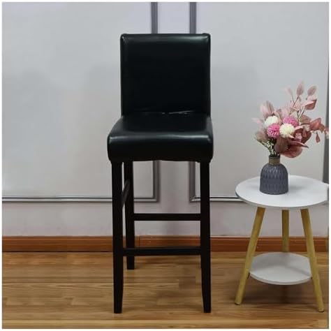 Waterproof Bar Stool Covers - 6 Pack PU Leather Slipcovers for Pub Chairs, Stretch Fit with Elastic Bottom, Durable & Easy to Clean, Perfect for Home Bars and Restaurants