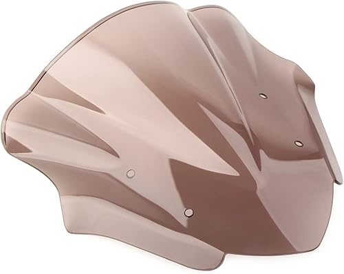 Parabrisas de motocicleta de doble burbuja para Yamaha MT-09 MT09 FZ09 2017 2018 2019 2020 (ahumado)